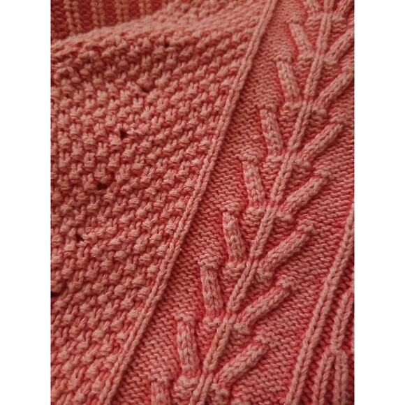 L.A. Hearts Women's Girls Sweater crop top Long Sleeve Knit Pink/Orange Size M - Picture 10 of 13